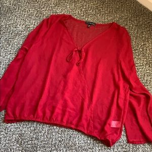 Sheer Magenta Blouse